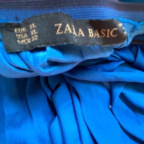 Zara silky blue maxi skirt - Picture 7 of 7